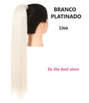 Magical Hair Extensor Rabo de Cavalo Liso 55 e 80cm SEM PIRANHA