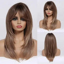 Peruca Lace Frontal Média Repicada Natural