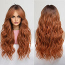 Peruca Lace Longa Ondulada Cabelo Natural com Franja