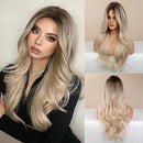 Peruca Feminina Lace Longa Ondulada Loira