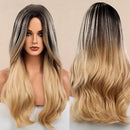 Peruca Feminina Lace Longa Ondulada Loira