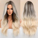 Peruca Feminina Lace Longa Ondulada Loira