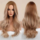 Peruca Feminina Lace Longa Ondulada Loira