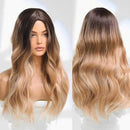 Peruca Feminina Lace Longa Ondulada Loira