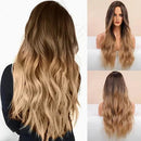 Peruca Feminina Lace Longa Ondulada Loira
