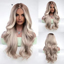 Peruca Feminina Lace Longa Ondulada Loira