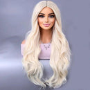 Peruca Feminina Lace Longa Ondulada Loira