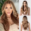 Peruca Feminina Lace Longa Ondulada Loira