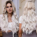 Peruca Feminina Lace Longa Ondulada Loira