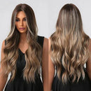 Peruca Lace Longa Ondulada Natural Castanho