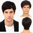 Peruca Masculina Lace Cabelo Natural Curto e Liso