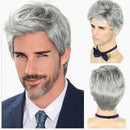 Peruca Masculina Lace Cabelo Natural Curto e Liso