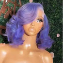 Peruca Lace Front Ondulada Cabelo Natural Curto