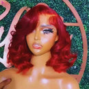 Peruca Lace Front Ondulada Cabelo Natural Curto