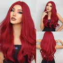 Peruca Lace Longa Ondulada Natural Ruiva