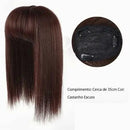 Topo de Cabelo Liso com Franja