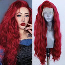 Peruca Lace Ondulada Longa Repartição Livre Natural