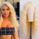 Peruca Lace Ondulada Longa Repartição Livre Natural