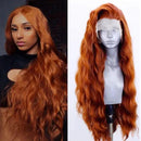 Peruca Lace Ondulada Longa Repartição Livre Natural