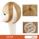 Topo de Cabelo Invisível Liso com Franja 25cm
