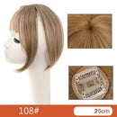 Lace Topo de Cabelo Invisível Liso com Franja