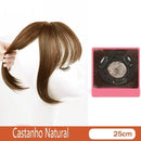 Lace Topo de Cabelo Invisível Liso com Franja