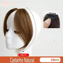 Lace Topo de Cabelo Invisível Liso com Franja