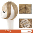 Topo de Cabelo Invisível Liso com Franja 25cm