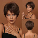 Peruca Feminina Curta Lisa Front Lace Premium Efeito Natural