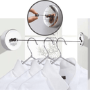 Varal de Roupa Retrátil de Parede em Inox