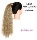 Magical Hair Extensor Rabo Modelo Cacheado 58cm SEM PIRANHA