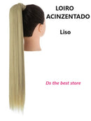 Magical Hair Extensor Rabo de Cavalo Liso 55 e 80cm SEM PIRANHA