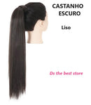 Magical Hair Extensor Rabo de Cavalo Liso 55 e 80cm SEM PIRANHA