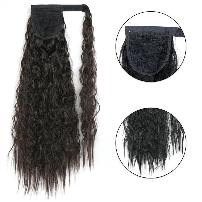 Aplique Rabo de Cavalo Cabelo Orgânico Cacheado