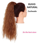 Magical Hair Extensor Rabo Modelo Cacheado 58cm SEM PIRANHA