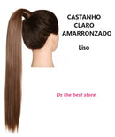 Magical Hair Extensor Rabo de Cavalo Liso 55 e 80cm SEM PIRANHA