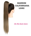 Magical Hair Extensor Rabo de Cavalo Liso 55 e 80cm SEM PIRANHA