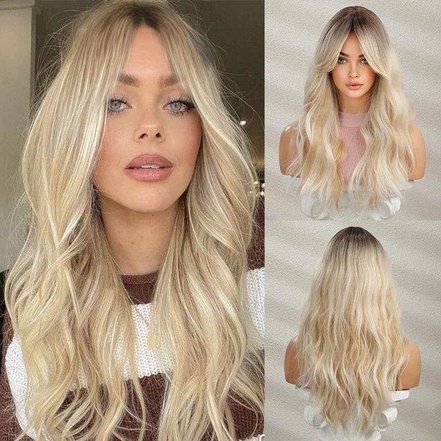 Peruca Cabelo Natural Longo em V