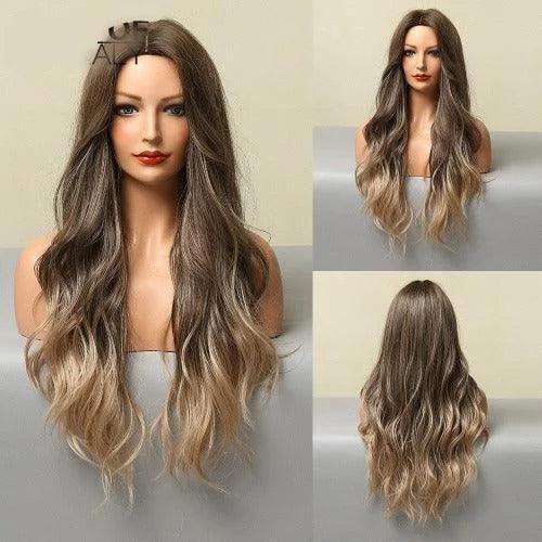 Peruca Cabelo Natural Longo em V