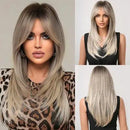 Peruca Lace Frontal Média Repicada Natural