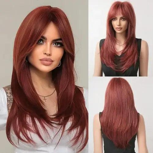 Peruca Lace Frontal Média Repicada Natural