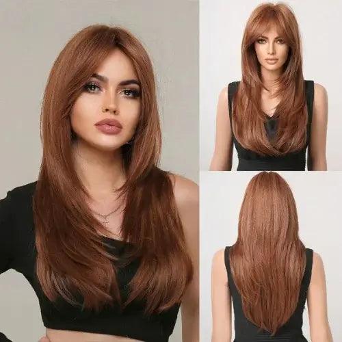 Peruca Lace Frontal Média Repicada Natural
