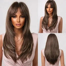 Peruca Lace Frontal Média Repicada Natural