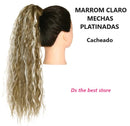 Magical Hair Extensor Rabo Modelo Cacheado 58cm SEM PIRANHA