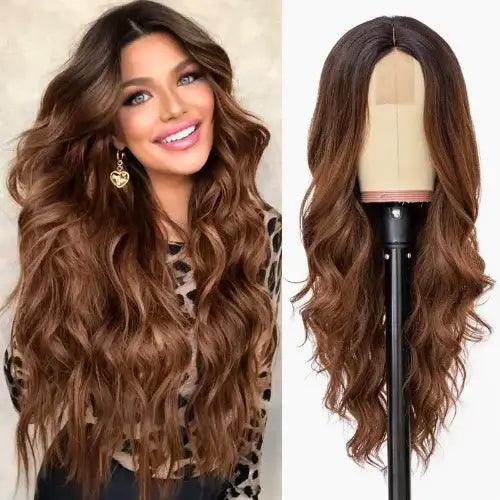 Peruca Cabelo Natural Longo em V