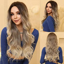 Peruca Feminina Lace Longa Ondulada Loira