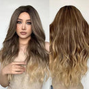 Peruca Feminina Lace Longa Ondulada Loira