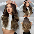 Peruca Lace Longa Ondulada Natural Castanho