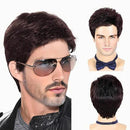 Peruca Masculina Lace Cabelo Natural Curto e Liso