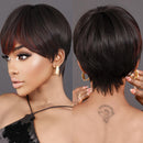 Peruca Feminina Curta Lisa Front Lace Premium Efeito Natural